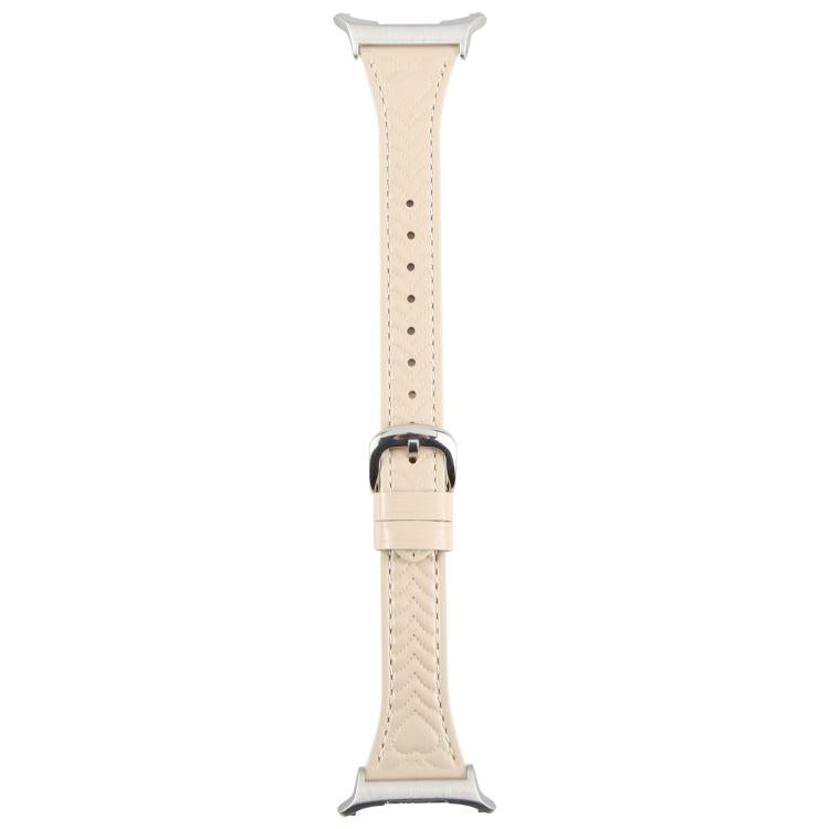 For Samsung Galaxy Watch Ultra 47mm / Ultra 2025 Metal Connector Heart-Shaped Embossed Leather Watch Band