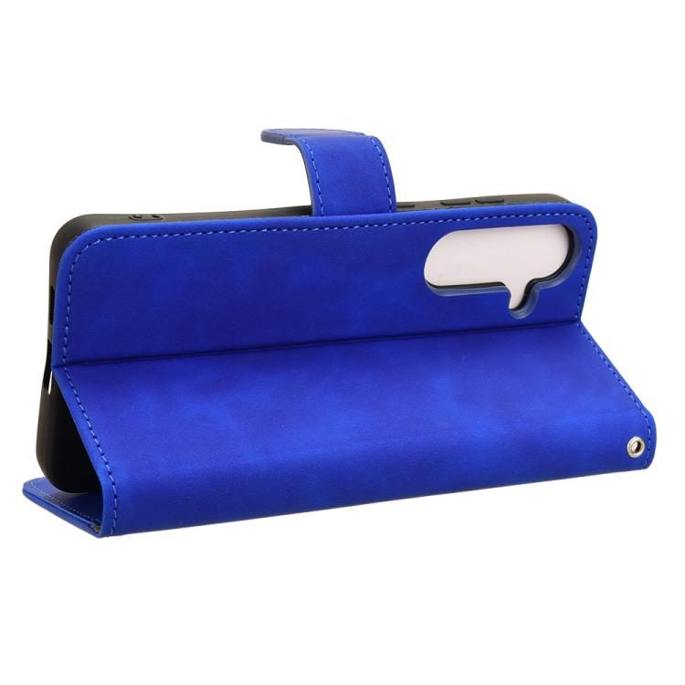 For Samsung Galaxy S25+ 5G Skin Feel Magnetic Flip Leather Phone Case