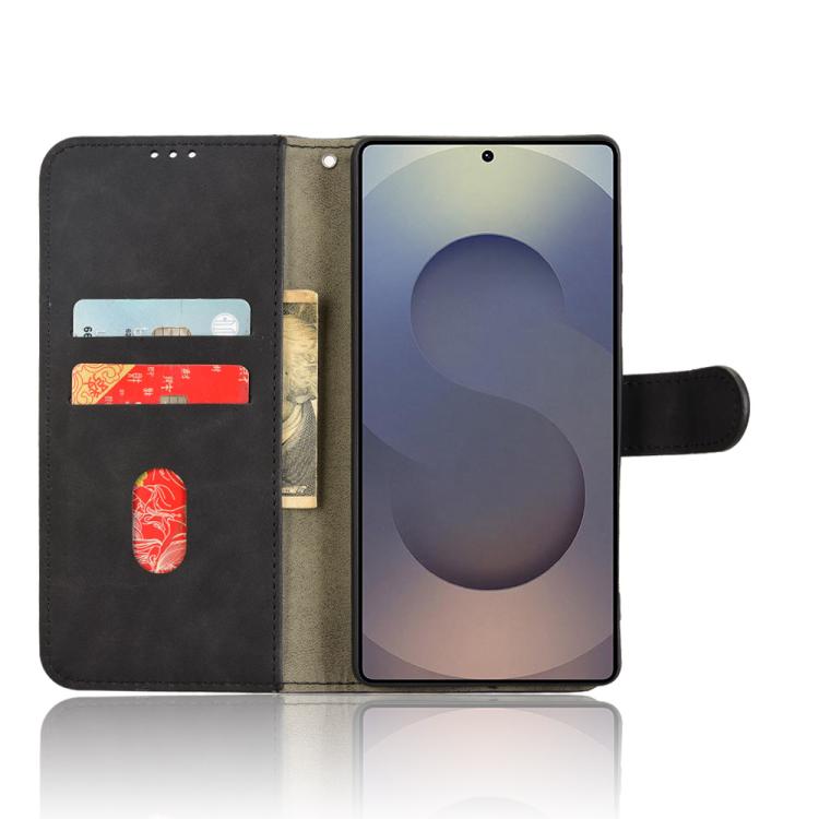 For Samsung Galaxy S25 Ultra 5G Skin Feel Magnetic Flip Leather Phone Case