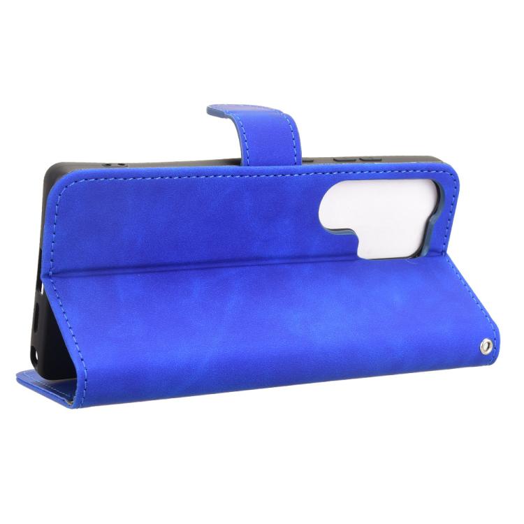 For Samsung Galaxy S25 Ultra 5G Skin Feel Magnetic Flip Leather Phone Case