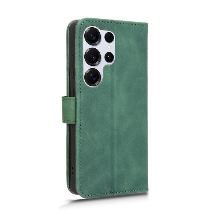 For Samsung Galaxy S25 Ultra 5G Skin Feel Magnetic Flip Leather Phone Case