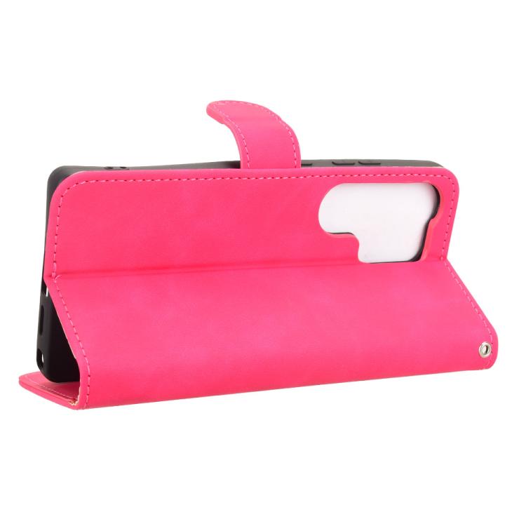 For Samsung Galaxy S25 Ultra 5G Skin Feel Magnetic Flip Leather Phone Case