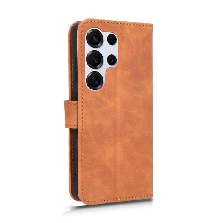 For Samsung Galaxy S25 Ultra 5G Skin Feel Magnetic Flip Leather Phone Case
