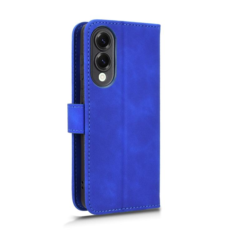 For Samsung Galaxy S25 Edge 5G Skin Feel Magnetic Flip Leather Phone Case