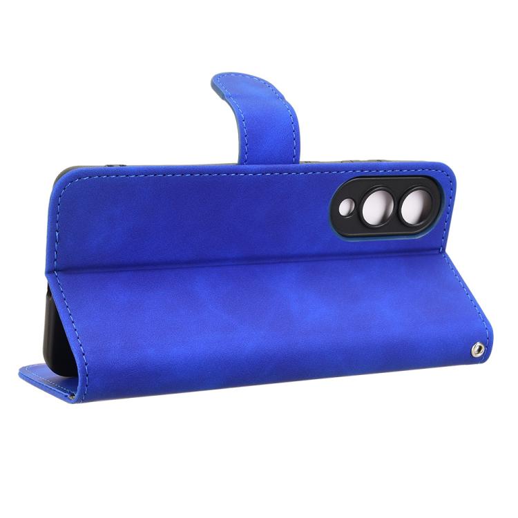 For Samsung Galaxy S25 Edge 5G Skin Feel Magnetic Flip Leather Phone Case