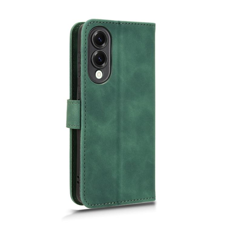 For Samsung Galaxy S25 Edge 5G Skin Feel Magnetic Flip Leather Phone Case