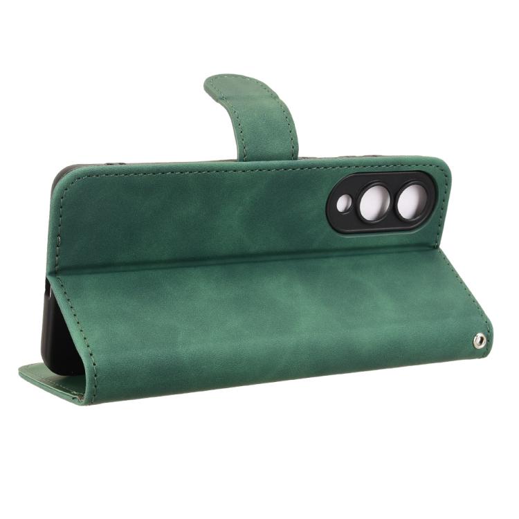 For Samsung Galaxy S25 Edge 5G Skin Feel Magnetic Flip Leather Phone Case