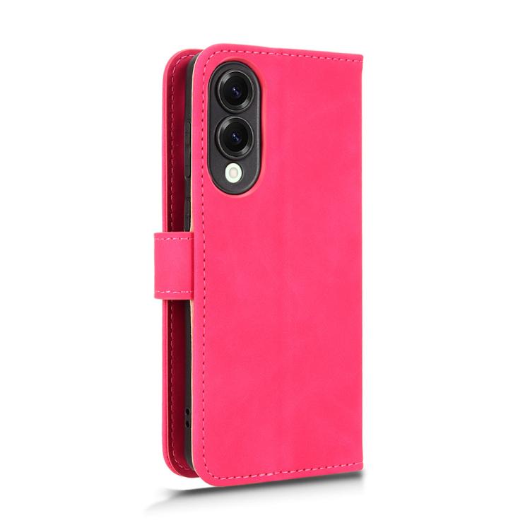 For Samsung Galaxy S25 Edge 5G Skin Feel Magnetic Flip Leather Phone Case