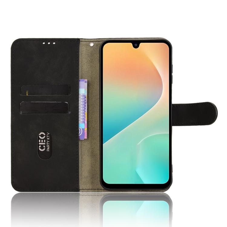 For Samsung Galaxy M36 5G Skin Feel Magnetic Flip Leather Phone Case