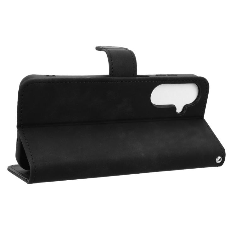 For Samsung Galaxy M36 5G Skin Feel Magnetic Flip Leather Phone Case