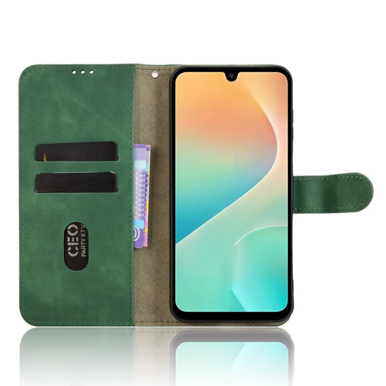 For Samsung Galaxy M36 5G Skin Feel Magnetic Flip Leather Phone Case