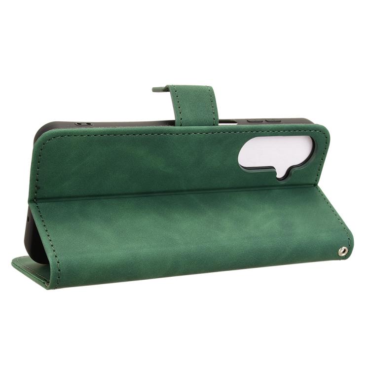 For Samsung Galaxy M36 5G Skin Feel Magnetic Flip Leather Phone Case
