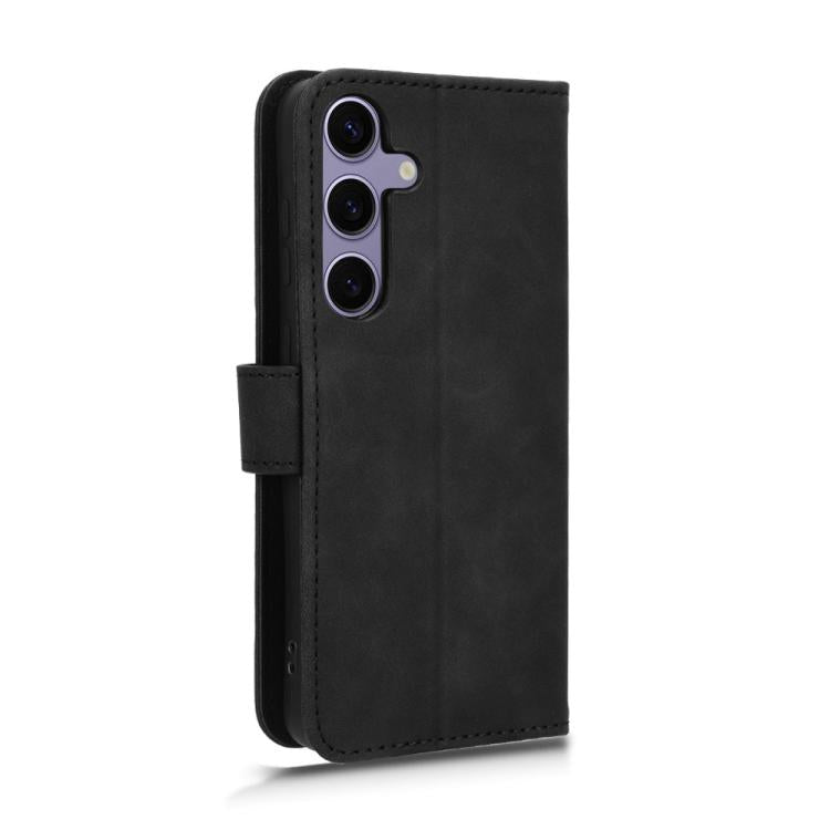 For Samsung Galaxy S25 FE 5G Skin Feel Magnetic Flip Leather Phone Case