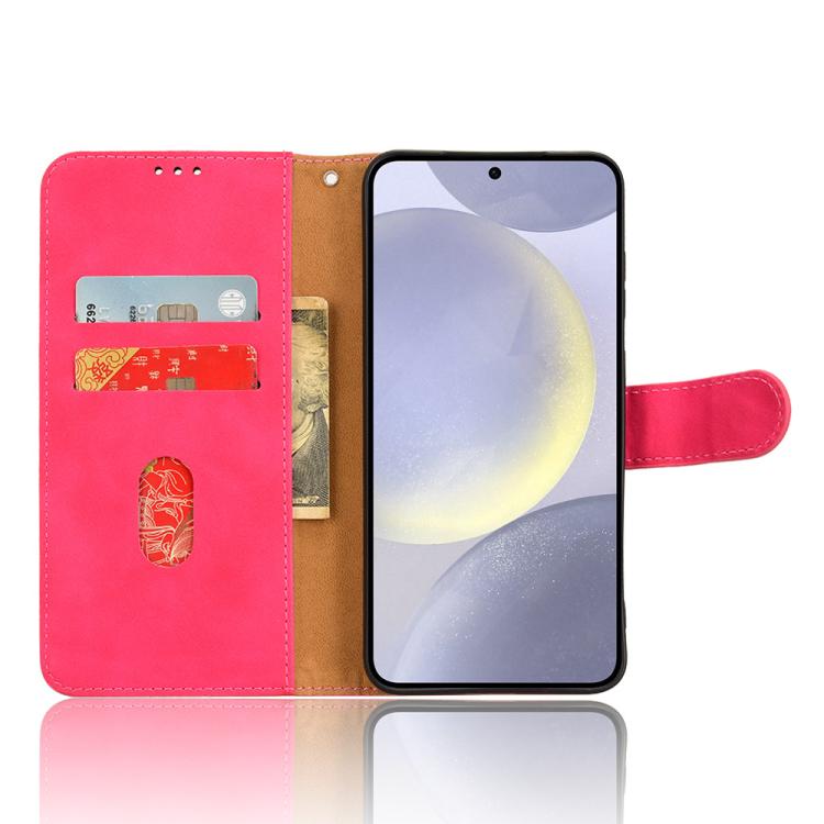 For Samsung Galaxy S26 5G Skin Feel Magnetic Flip Leather Phone Case