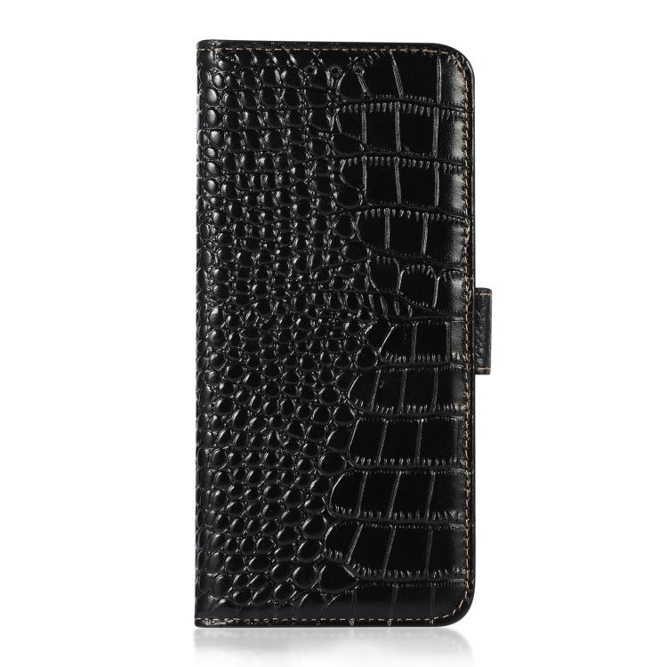 For Samsung Galaxy S26 5G Crocodile Top Layer Cowhide Leather Phone Case