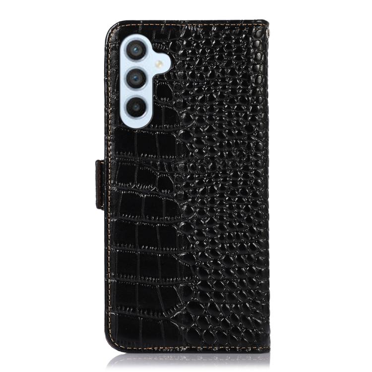 For Samsung Galaxy S26 5G Crocodile Top Layer Cowhide Leather Phone Case