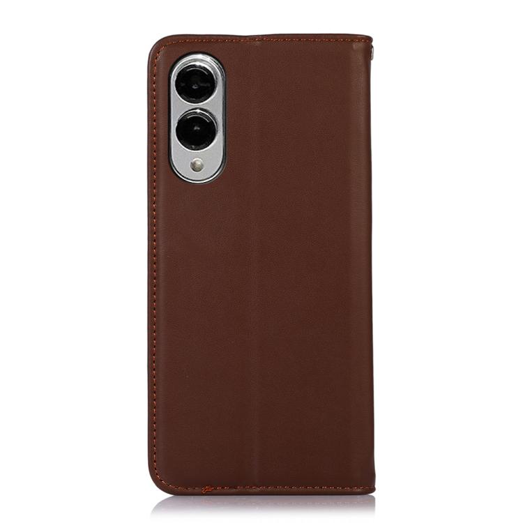 For Samsung Galaxy S25 Edge 5G KHAZNEH Nappa Top Layer Cowhide Leather Phone Case