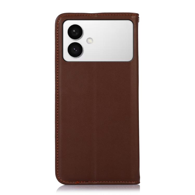 For Samsung Galaxy S26 Edge 5G KHAZNEH Nappa Top Layer Cowhide Leather Phone Case