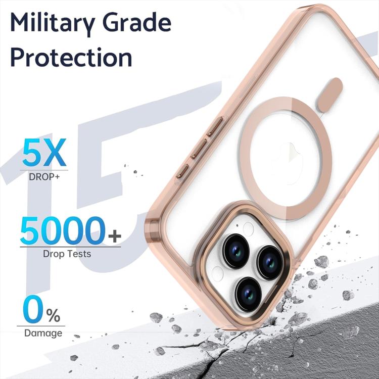 For iPhone 16 Pro Max MagSafe Magnetic Clear Phone Case
