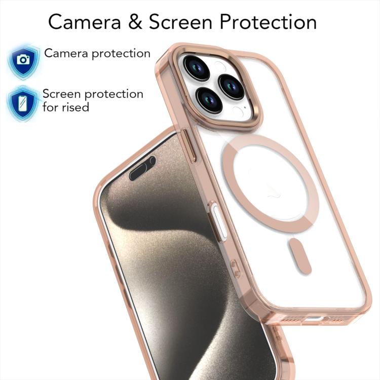 For iPhone 16 Pro Max MagSafe Magnetic Clear Phone Case