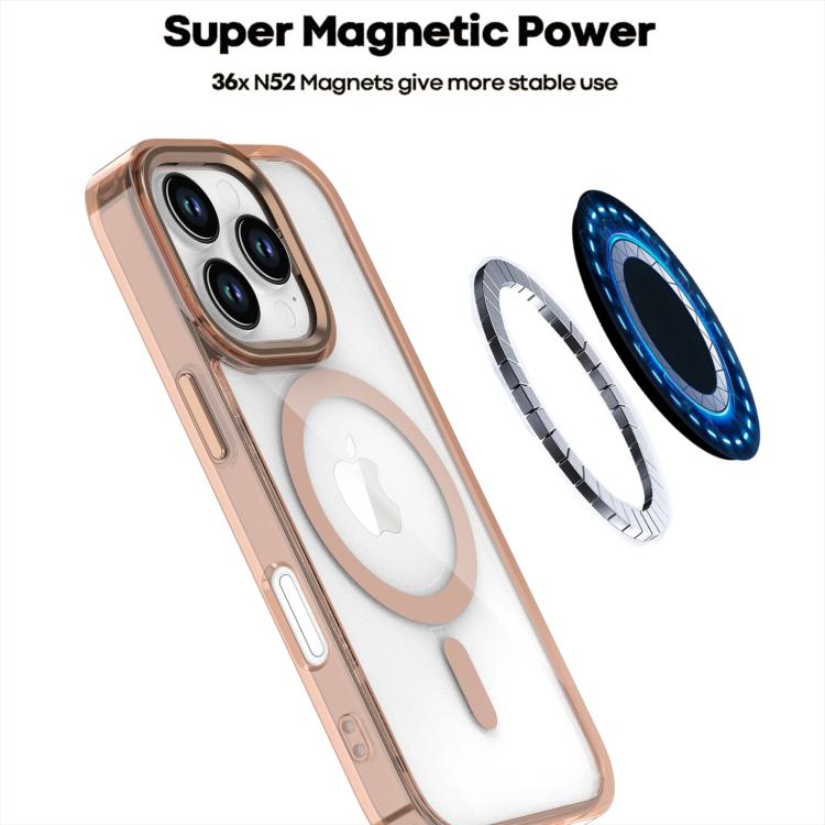 For iPhone 16 Pro Max MagSafe Magnetic Clear Phone Case