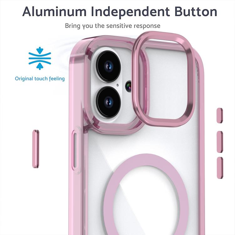 For iPhone 16 Plus MagSafe Magnetic Clear Phone Case