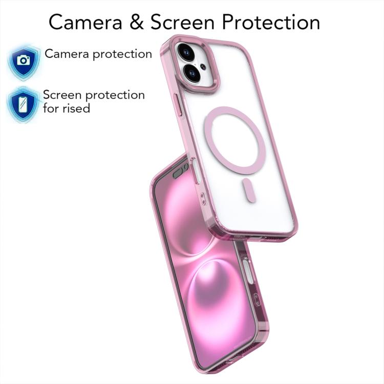 For iPhone 16 Plus MagSafe Magnetic Clear Phone Case