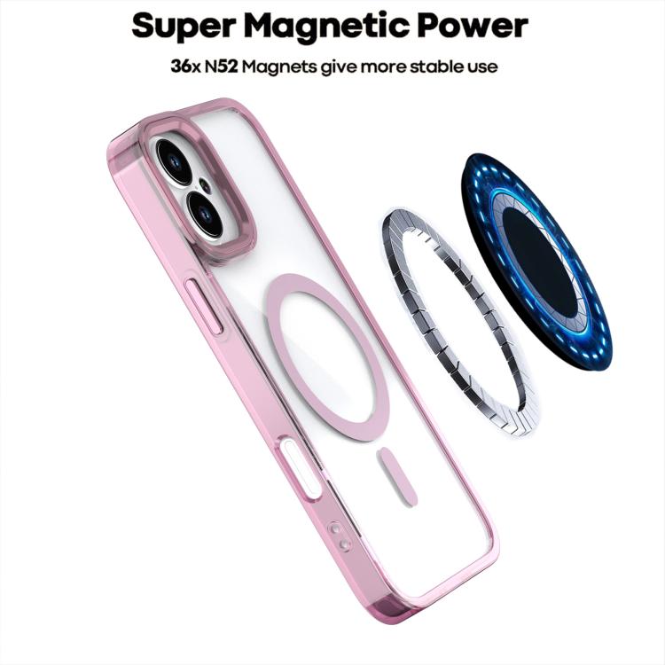 For iPhone 16 MagSafe Magnetic Clear Phone Case