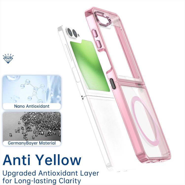 For Samsung Galaxy Z Flip5 MagSafe Magnetic Clear Phone Case