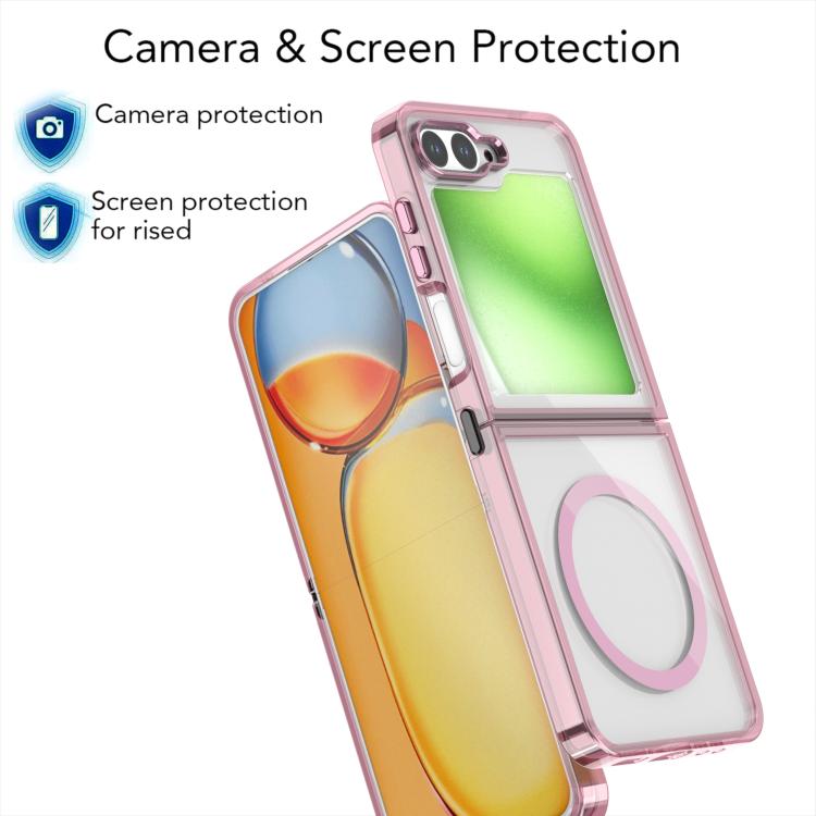For Samsung Galaxy Z Flip5 MagSafe Magnetic Clear Phone Case