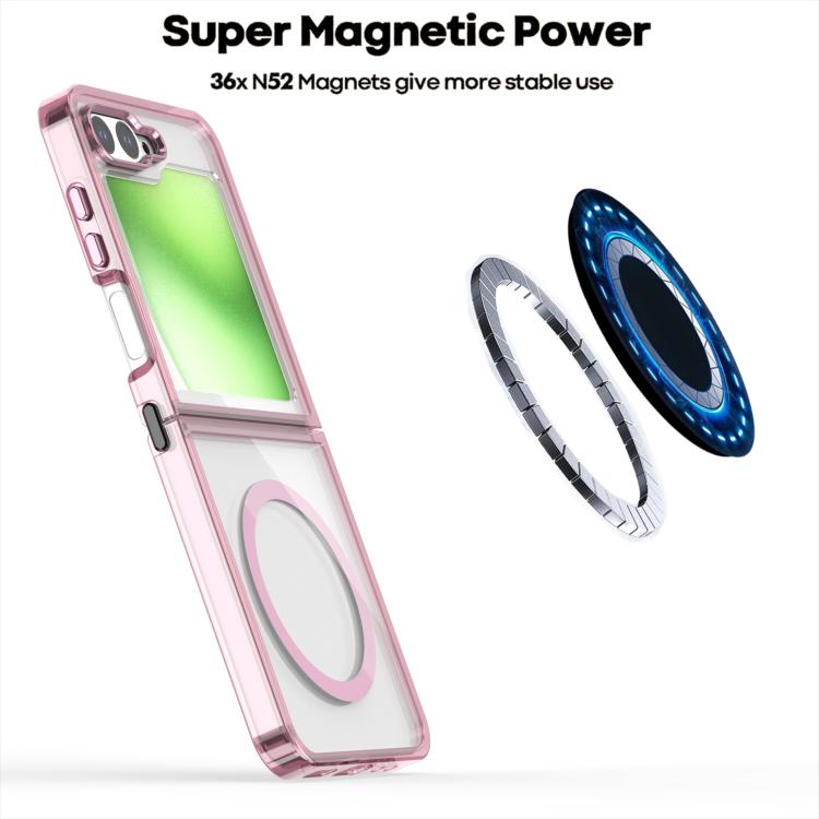 For Samsung Galaxy Z Flip5 MagSafe Magnetic Clear Phone Case