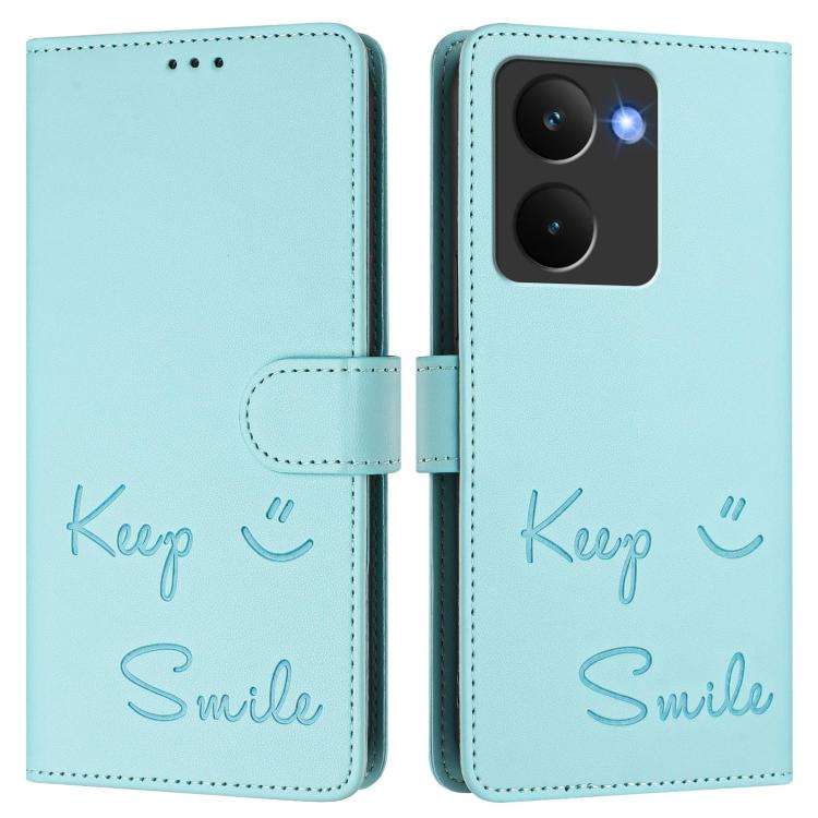 For Realme P3 Ultra 5G Smile Embossing RFID Leather Phone Case
