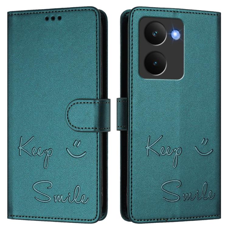 For Realme P3 Ultra 5G Smile Embossing RFID Leather Phone Case