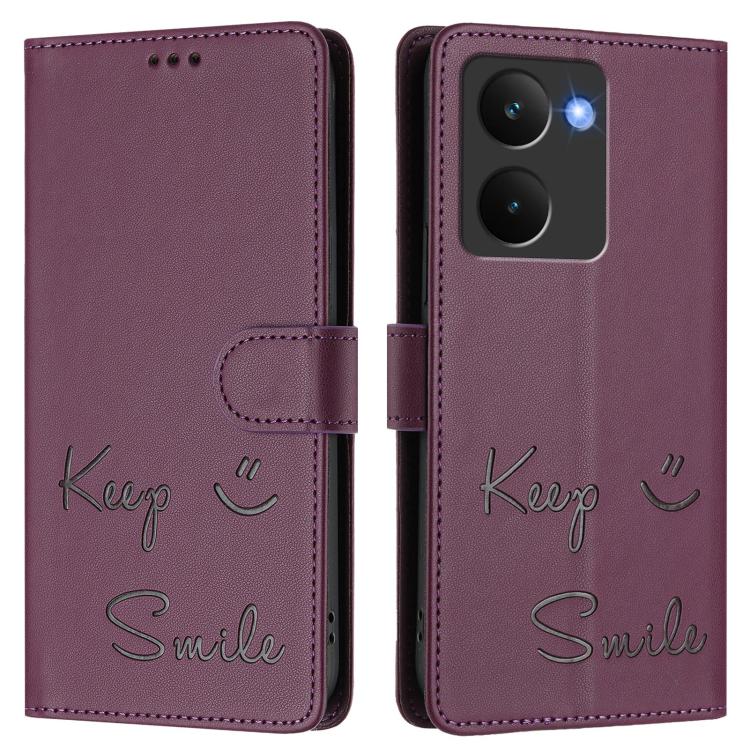 For Realme P3 Ultra 5G Smile Embossing RFID Leather Phone Case