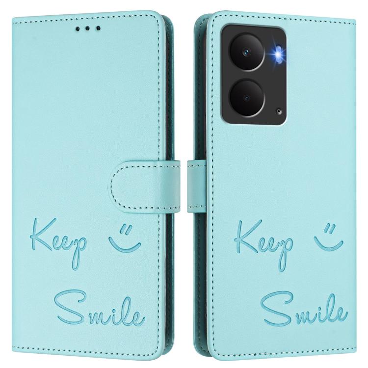 For Realme P3 5G Smile Embossing RFID Leather Phone Case