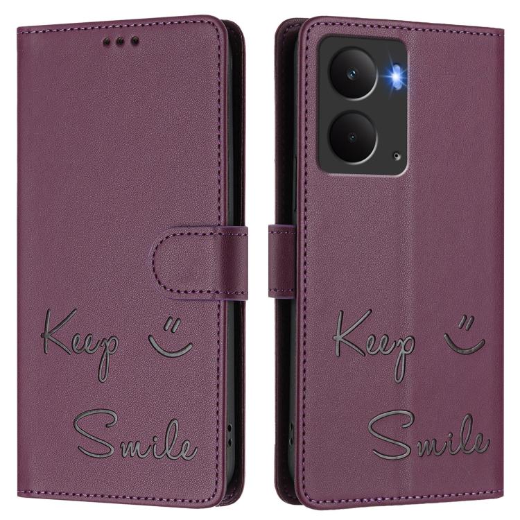For Realme P3 5G Smile Embossing RFID Leather Phone Case