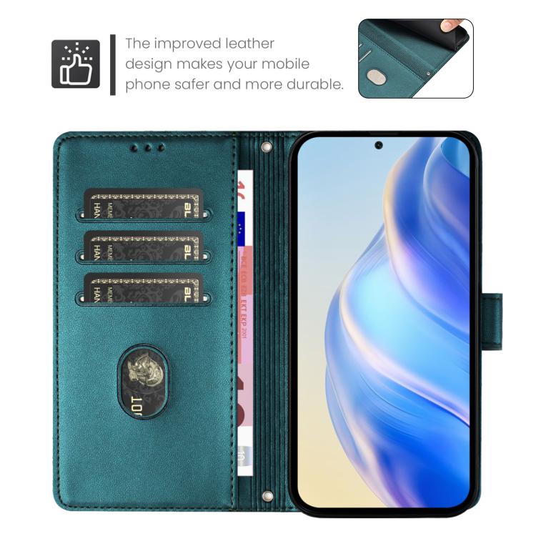 For Realme 15T 5G Global Smile Embossing RFID Leather Phone Case