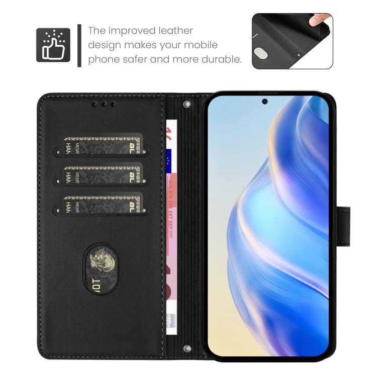 For Realme P4 Pro 5G Smile Embossing RFID Leather Phone Case