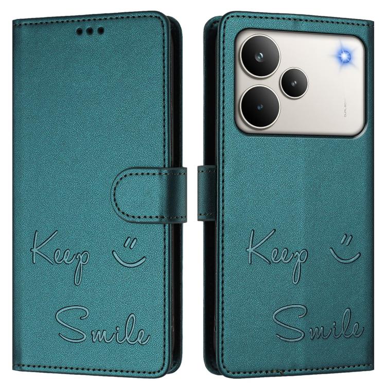 For Realme P4 Pro 5G Smile Embossing RFID Leather Phone Case