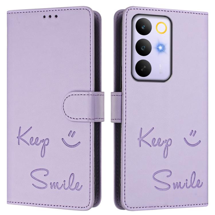 For Realme C85 5G / 15x 5G India Smile Embossing RFID Leather Phone Case