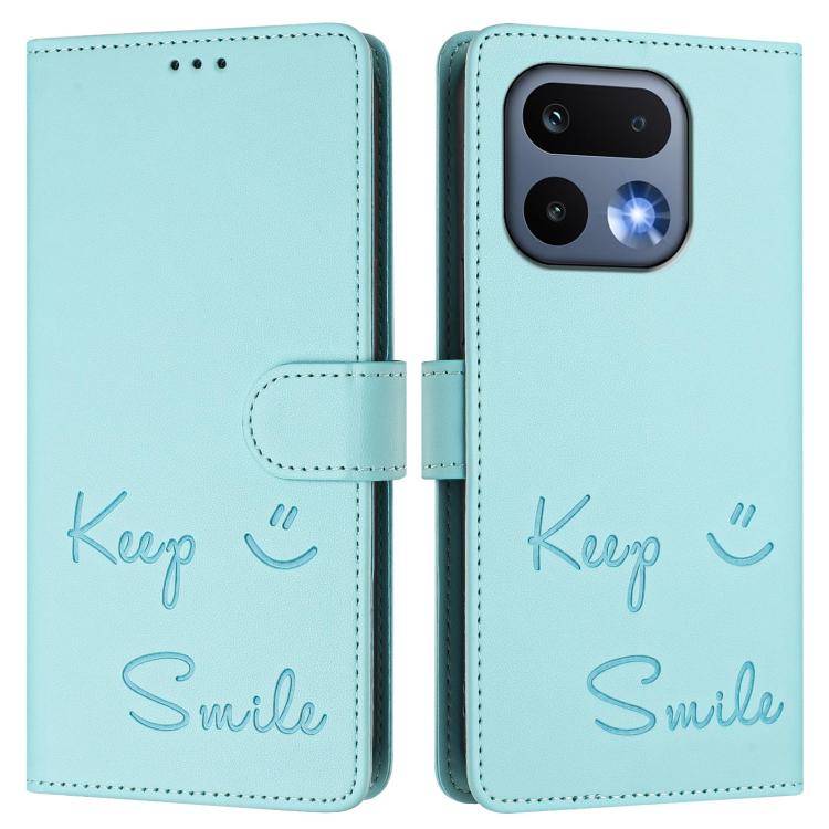 For Realme 16 Pro 5G Global Smile Embossing RFID Leather Phone Case