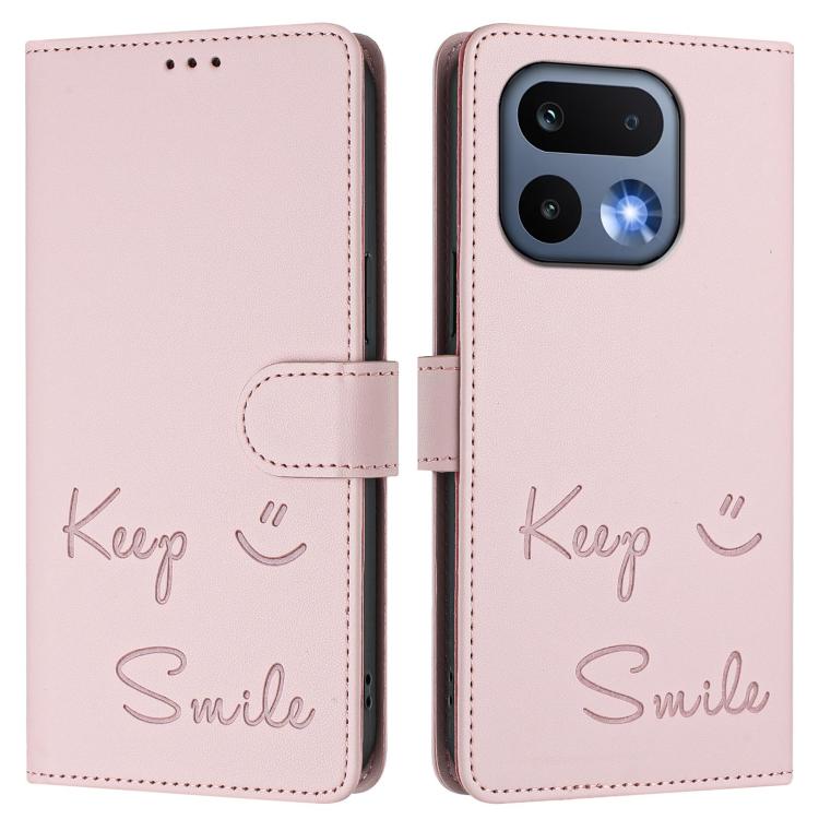 For Realme 16 Pro 5G Global Smile Embossing RFID Leather Phone Case