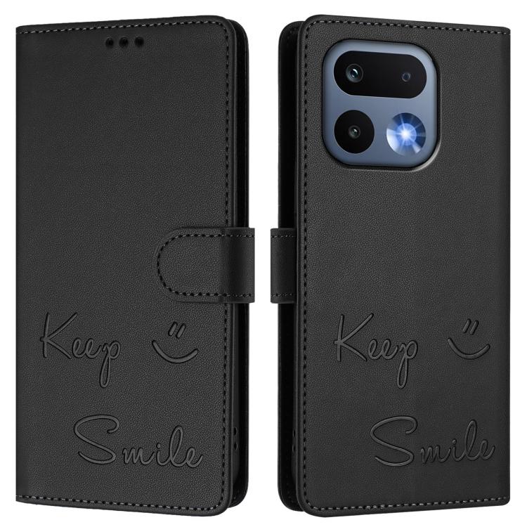 For Realme 16 Pro 5G Global Smile Embossing RFID Leather Phone Case