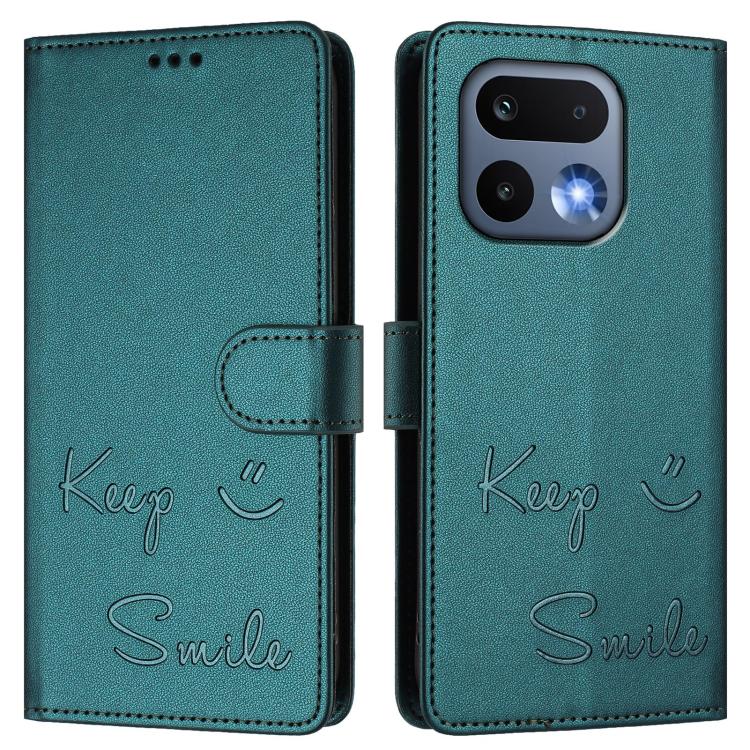 For Realme 16 Pro 5G Global Smile Embossing RFID Leather Phone Case