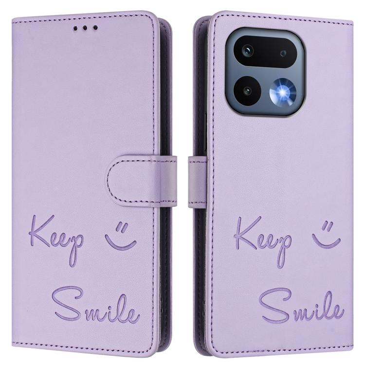 For Realme 16 Pro 5G Global Smile Embossing RFID Leather Phone Case