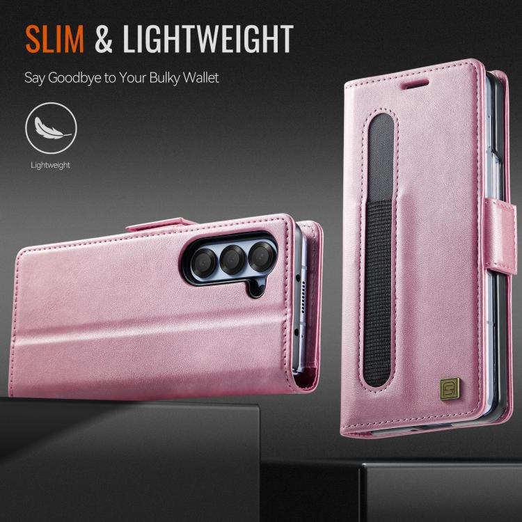 For Samsung Galaxy Z Fold6 5G AutSpace A11 Side Buckle MagSafe Magnetic RFID Phone Leather Case