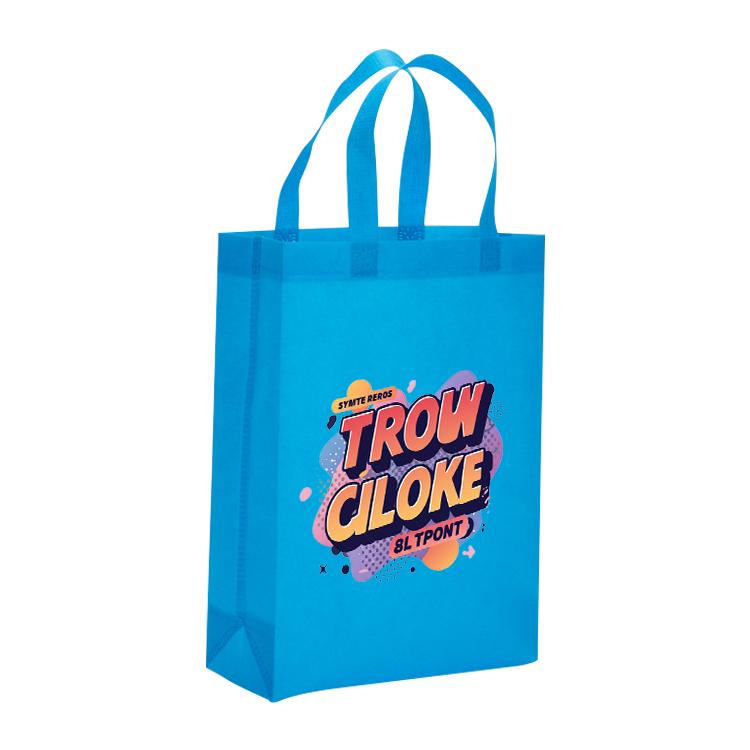 Orange Alphabet Printed Non-woven Fabric Bag Print On Your Demand, Size:35x25x10cm