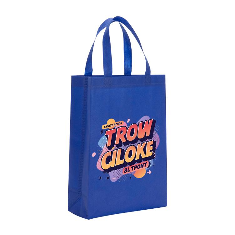 Orange Alphabet Printed Non-woven Fabric Bag Print On Your Demand, Size:38x30x10cm