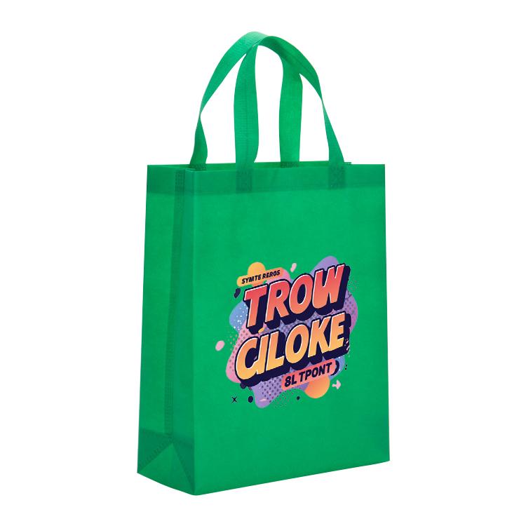 Orange Alphabet Printed Non-woven Fabric Bag Print On Your Demand, Size:38x30x10cm