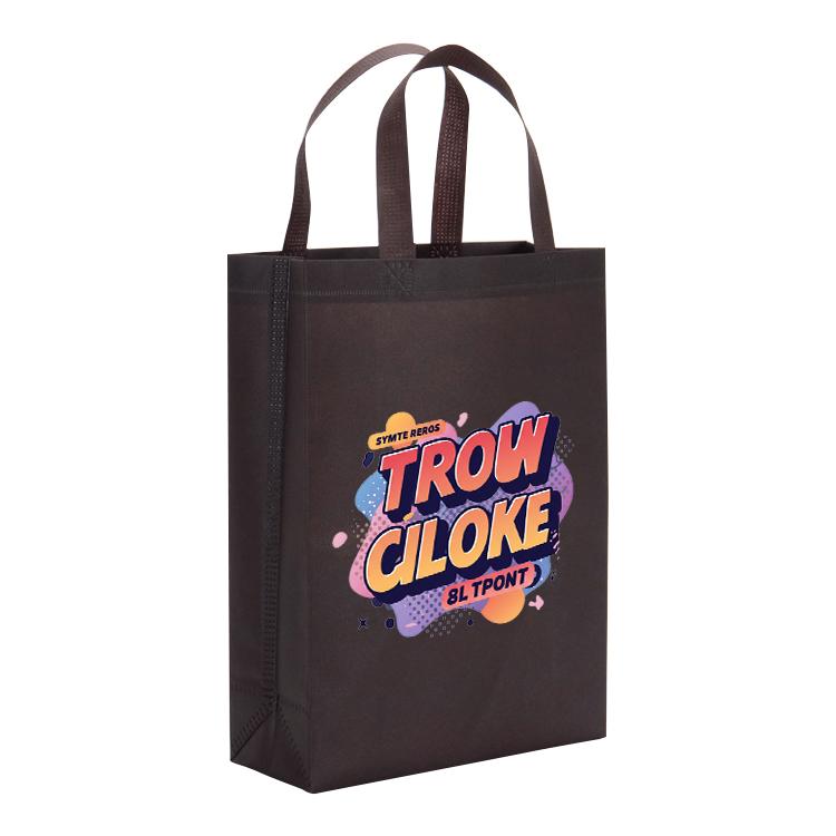 Orange Alphabet Printed Non-woven Fabric Bag Print On Your Demand, Size:41x35x12cm